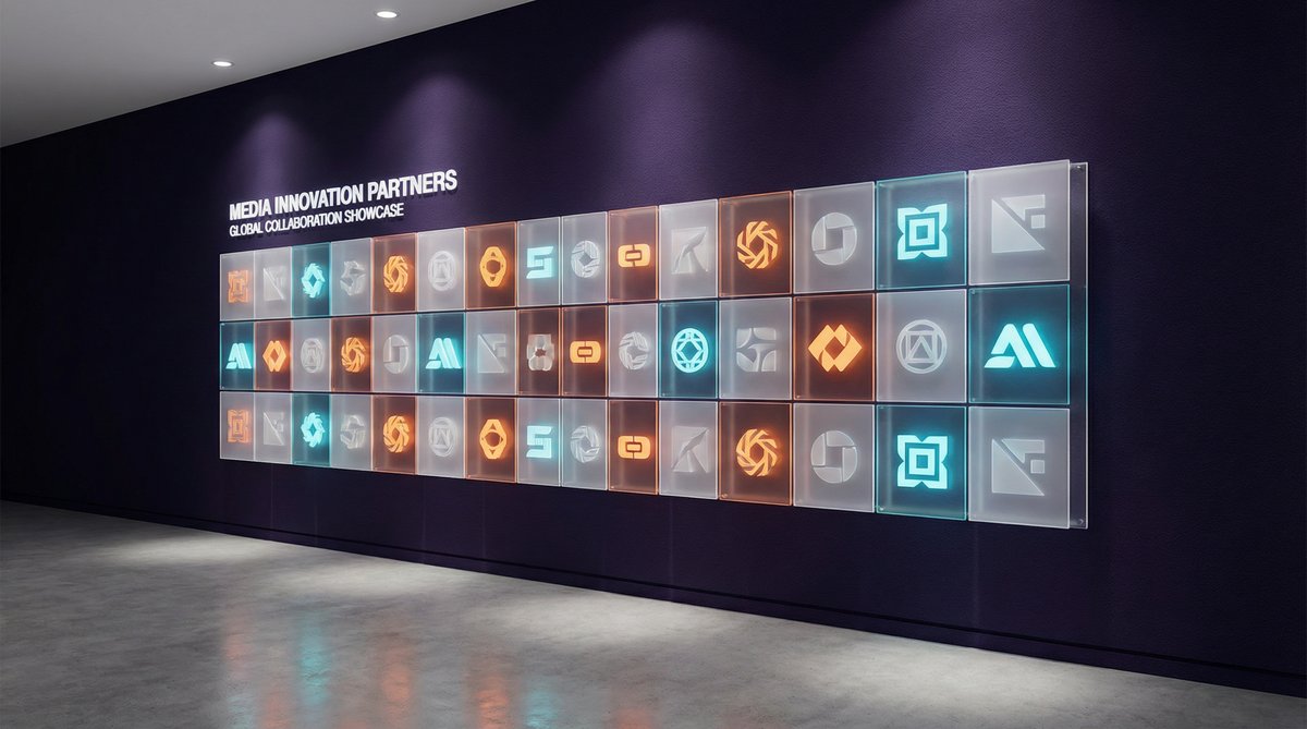 91官网合作影视传媒品牌墙